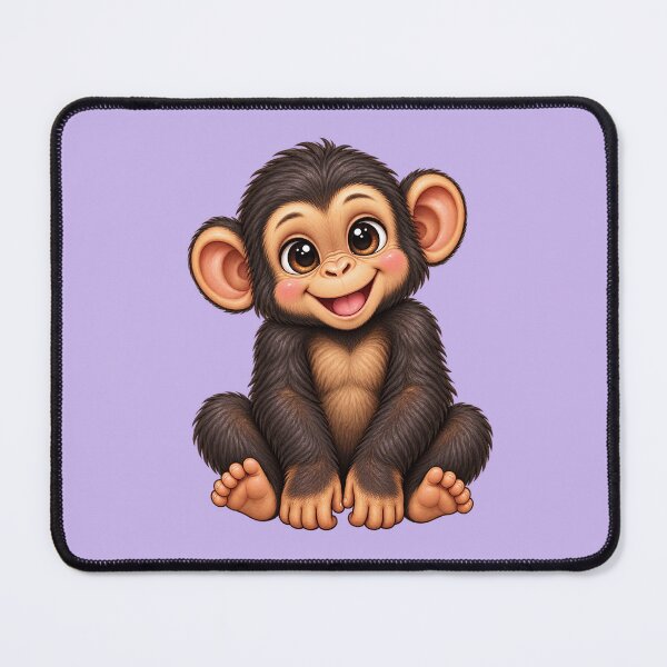 Item preview, Kawaii Jungle Young Chimpanzee designed and sold by Krys-Designs.