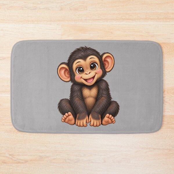 Item preview, Kawaii Jungle Young Chimpanzee designed and sold by Krys-Designs.
