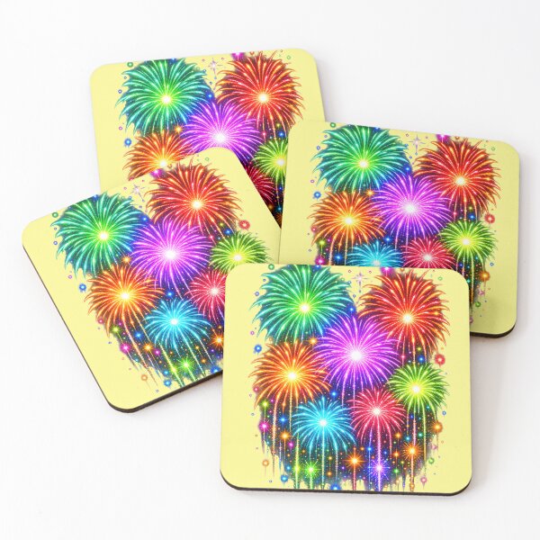 Item preview, Colorful Neon Fireworks Night Celebration designed and sold by MagicCrystal.