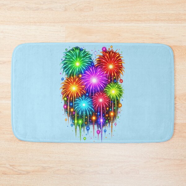 Item preview, Colorful Neon Fireworks Night Celebration designed and sold by MagicCrystal.
