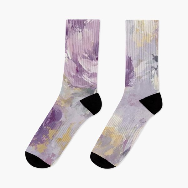 Item preview, Watercolors Floral Pattern in Green and Purple  designed and sold by ZedColors.