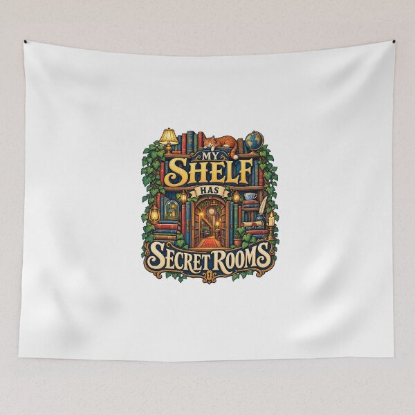 Item preview, Secret Rooms Book Nook – Illustrated Miniature Maker designed and sold by UrbanCanvvas.
