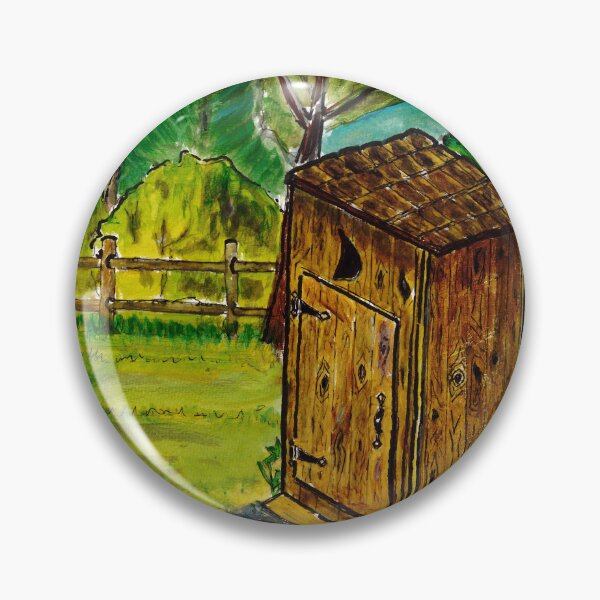 Item preview, Rustic Outhouse Painting designed and sold by Misfitcane.