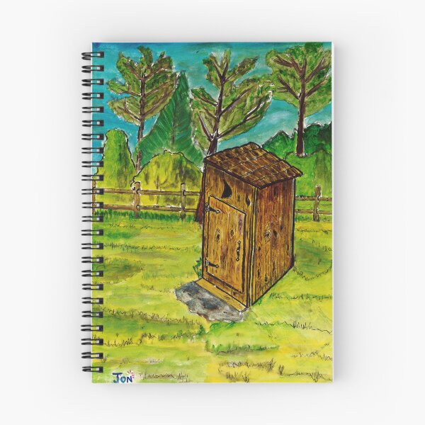 Item preview, Rustic Outhouse Painting designed and sold by Misfitcane.