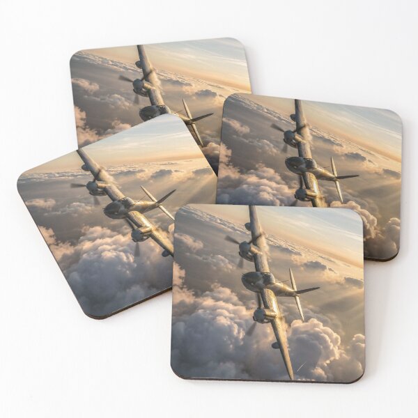 Item preview, Mosquito Vertical Dive Clouds Illustration designed and sold by Airpower Art.