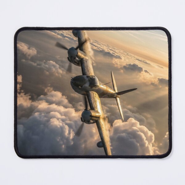 Item preview, Mosquito Vertical Dive Clouds Illustration designed and sold by Airpower Art.