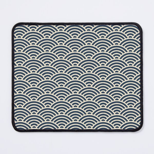 Item preview, Indigo Seigaiha Japanese Wave Pattern designed and sold by babyandbunny.