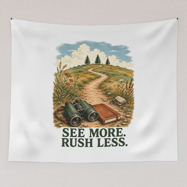 Item preview, Nature Walk See More Rush Less Illustration designed and sold by Artmares.