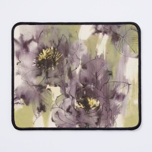 Item preview, Watercolors Floral Pattern in Green and Purple designed and sold by ZedColors.