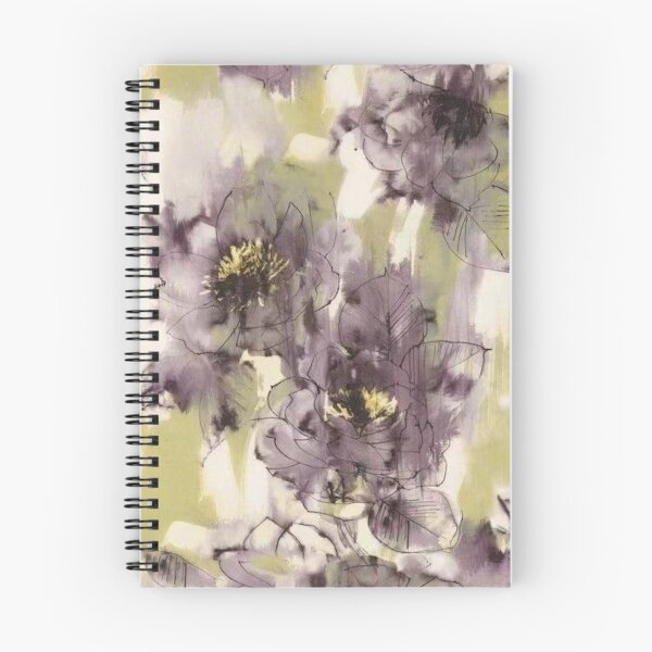 Item preview, Watercolors Floral Pattern in Green and Purple  designed and sold by ZedColors.