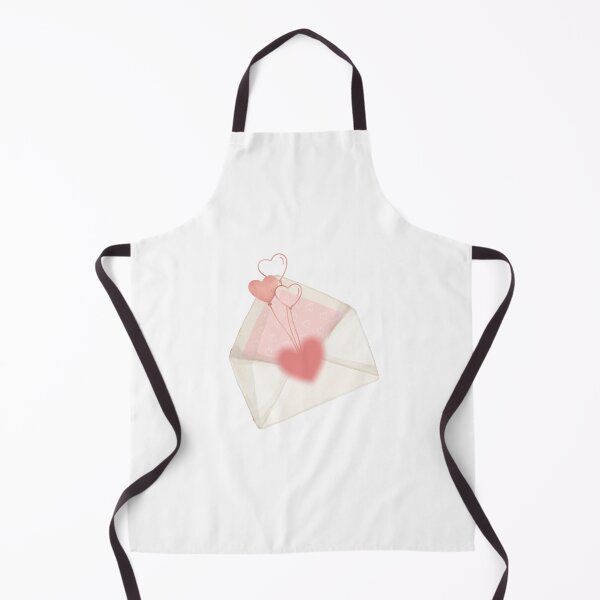 Item preview, Watercolor Valentine Love Letter Envelope Vector Graphic with Floating Heart Balloons and Pink Note designed and sold by Rehnair.