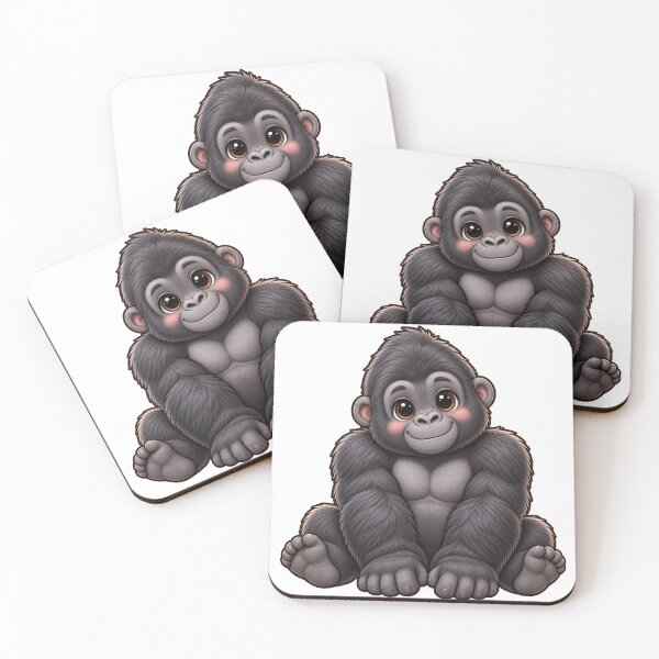 Item preview, Kawaii Jungle Young Gorilla designed and sold by Krys-Designs.