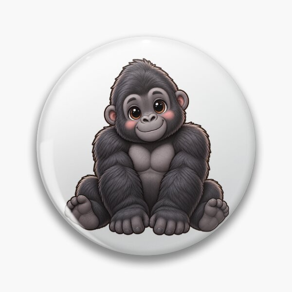 Item preview, Kawaii Jungle Young Gorilla designed and sold by Krys-Designs.