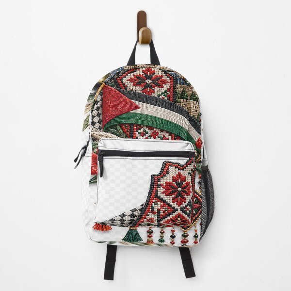 Item preview, Palestinian Heritage Floral Embroidery | Traditional Tatreez Folk Art designed and sold by BrainCurves.