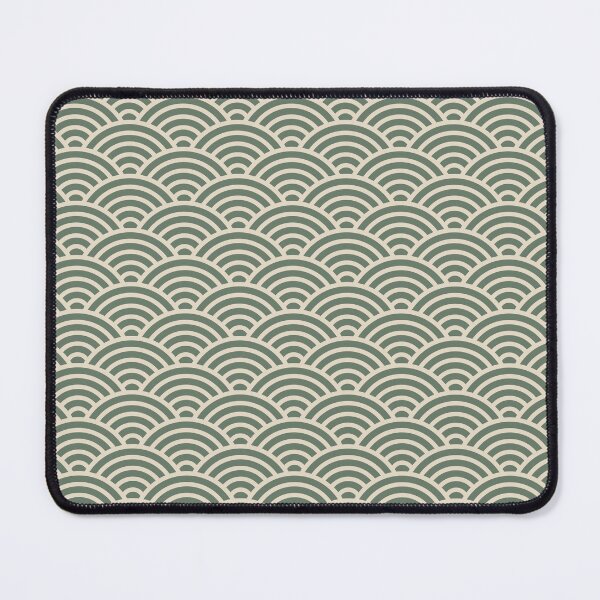 Item preview, Sage Seigaiha Japanese Wave Pattern designed and sold by babyandbunny.