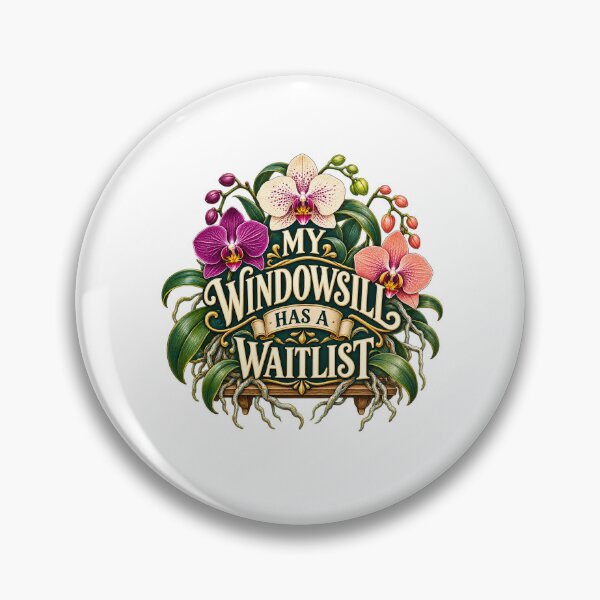 Item preview, Orchid Waitlist Garden – Illustrated Collector Humor designed and sold by UrbanCanvvas.