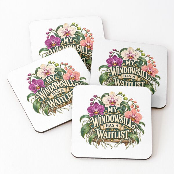 Item preview, Orchid Waitlist Garden – Illustrated Collector Humor designed and sold by UrbanCanvvas.