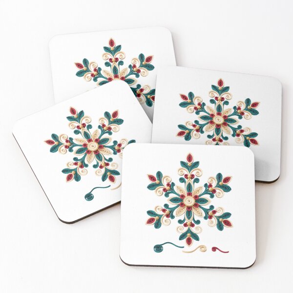 Item preview, Quilled Snowflake – Holiday Paper Craft Art designed and sold by UrbanCanvvas.