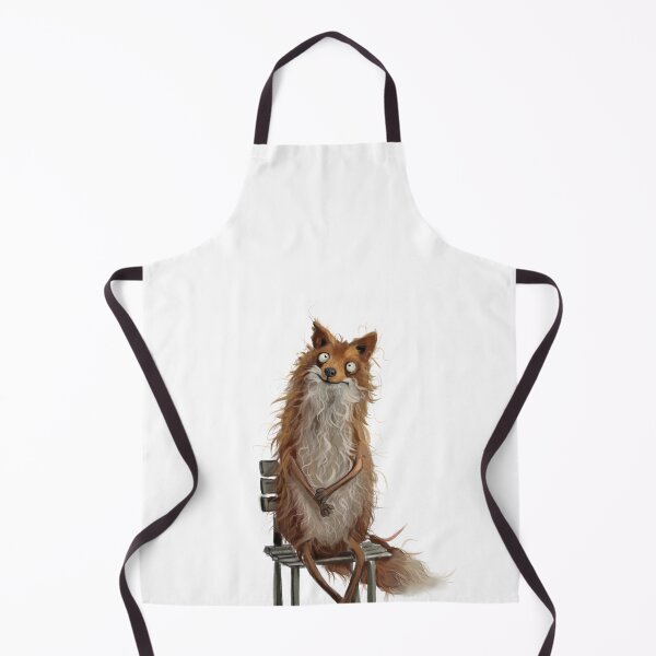 Item preview, Funny Awkward Fox Sitting on Chair - Cute Quirky Animal Illustration Sticker designed and sold by jassoart.