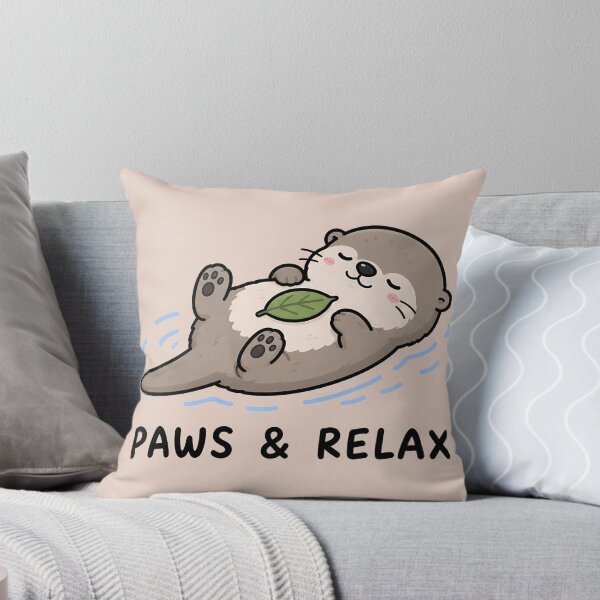 Item preview, Paws And Relax Cute Sea Otter designed and sold by ianm1028.