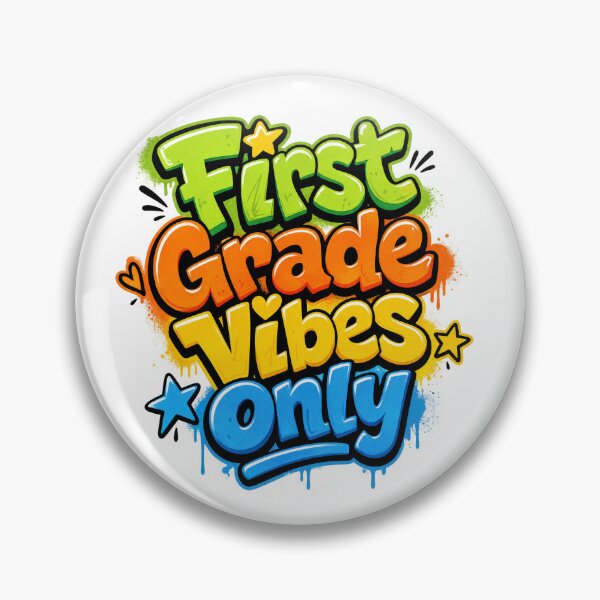 Item preview, First Grade Vibes Only – Colorful Back to School designed and sold by MomParentADHD.