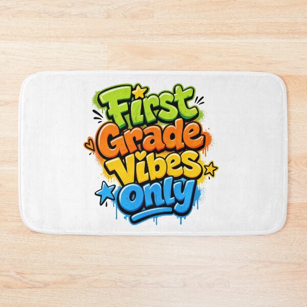Item preview, First Grade Vibes Only – Colorful Back to School designed and sold by MomParentADHD.