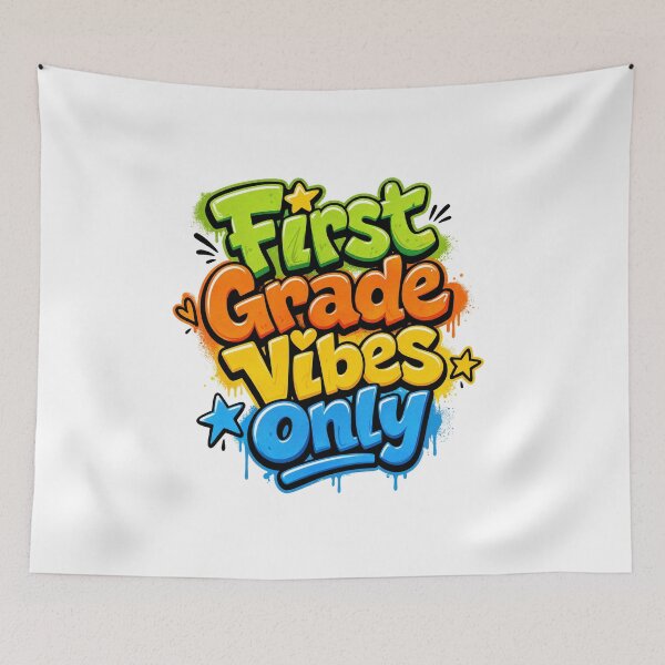 Item preview, First Grade Vibes Only – Colorful Back to School designed and sold by MomParentADHD.