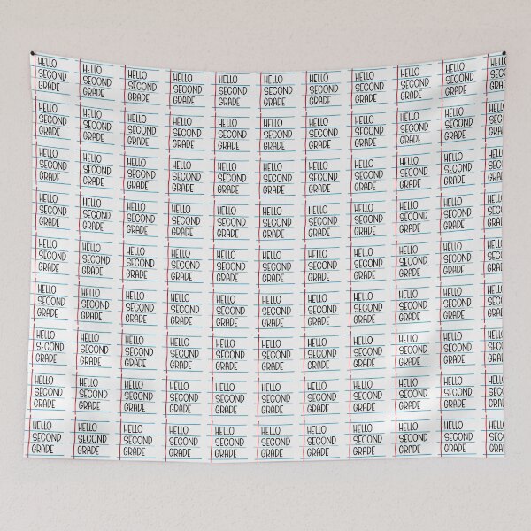Item preview, Hello Second Grade – Back to School Lined Paper designed and sold by Rodney's Marketplace.