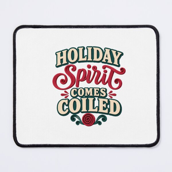 Item preview, Holiday Spirit Comes Coiled – Quilling Humor designed and sold by UrbanCanvvas.