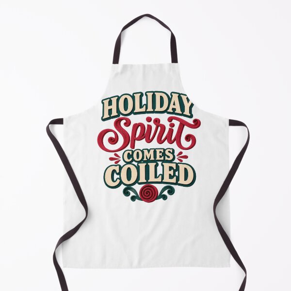 Item preview, Holiday Spirit Comes Coiled – Quilling Humor designed and sold by UrbanCanvvas.