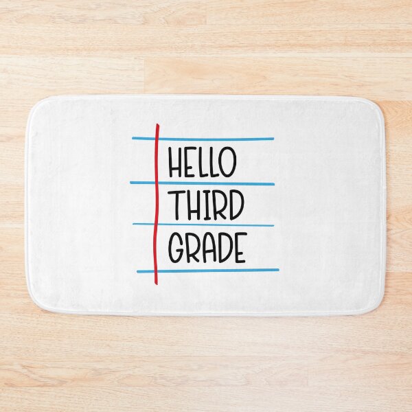 Item preview, Hello Third Grade – Back to School Lined Paper designed and sold by Rodney's Marketplace.