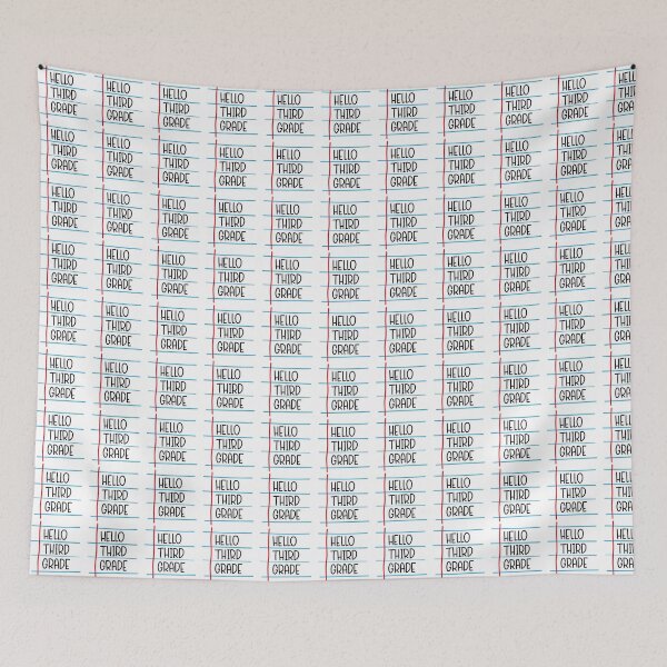 Item preview, Hello Third Grade – Back to School Lined Paper designed and sold by Rodney's Marketplace.