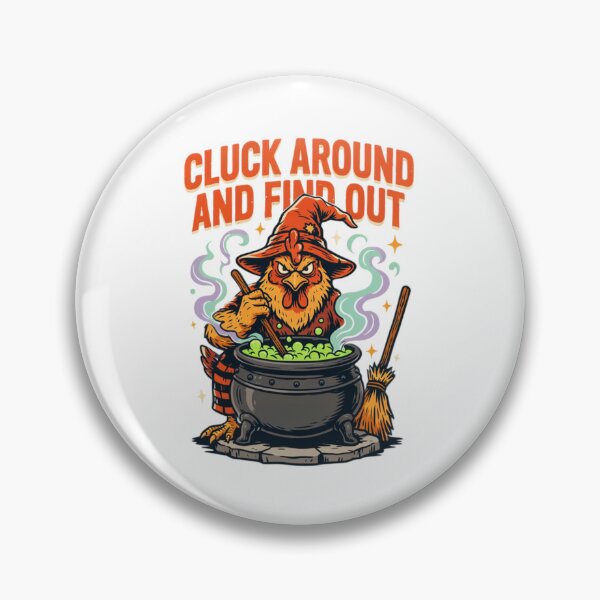 Item preview, Cluck Around and Find Out – Chicken Witch designed and sold by FloraVulpes.
