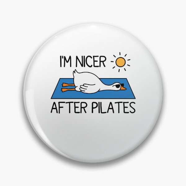 Item preview, I'm Nicer After Pilates - Fitness Workout Humor designed and sold by gunaone-design.
