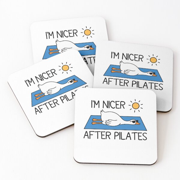Item preview, I'm Nicer After Pilates - Fitness Workout Humor designed and sold by gunaone-design.