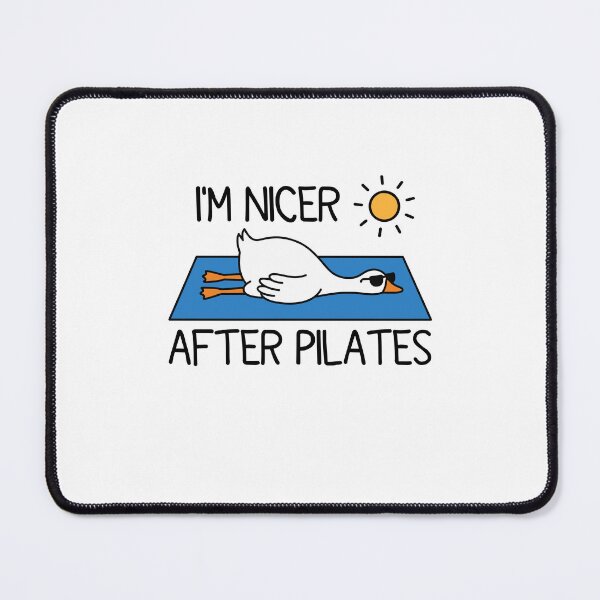 Item preview, I'm Nicer After Pilates - Fitness Workout Humor designed and sold by gunaone-design.