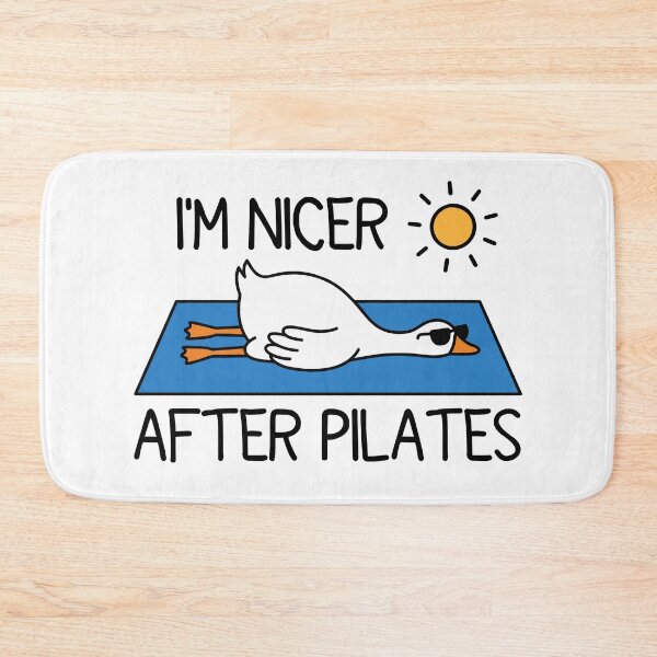 Item preview, I'm Nicer After Pilates - Fitness Workout Humor designed and sold by gunaone-design.