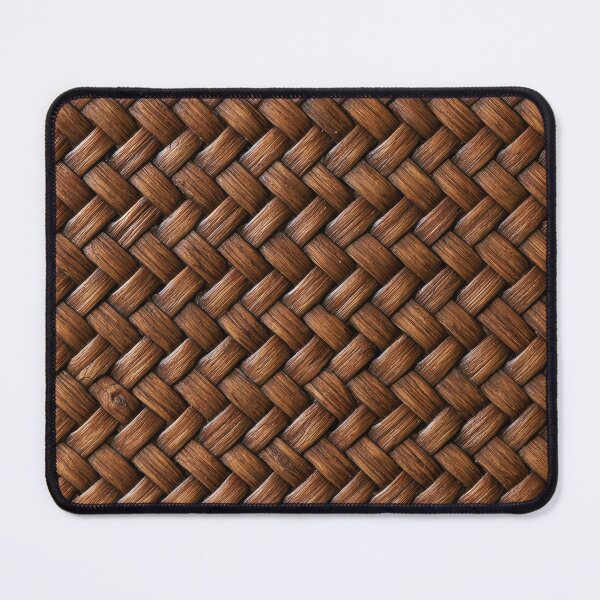 Item preview, Dark Brown Herringbone Wicker Inspired Woven Texture with Rustic Basket Weave Pattern for Earthy Boho and Natural Decor designed and sold by SurfaceCraft Studio.