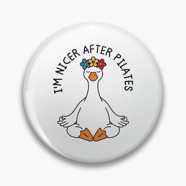 Item preview, I'm Nicer After Pilates Funny Fitness Goose Humor designed and sold by gunaone-design.