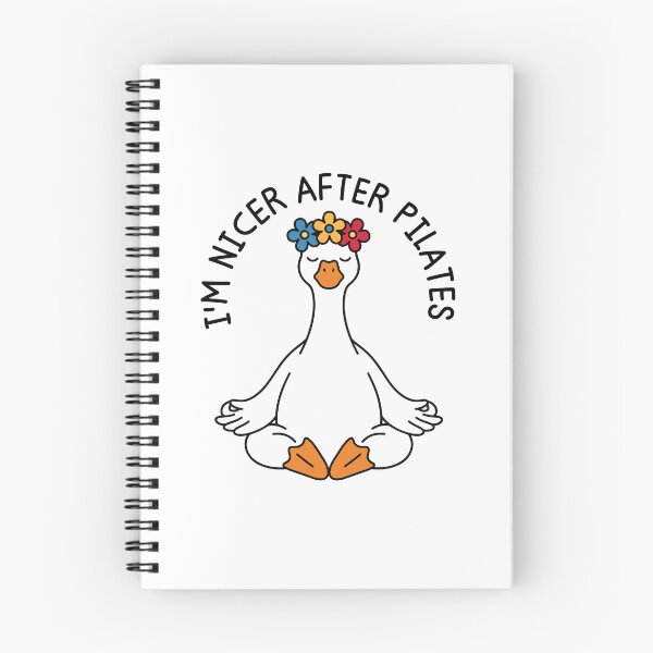 Item preview, I'm Nicer After Pilates Funny Fitness Goose Humor designed and sold by gunaone-design.