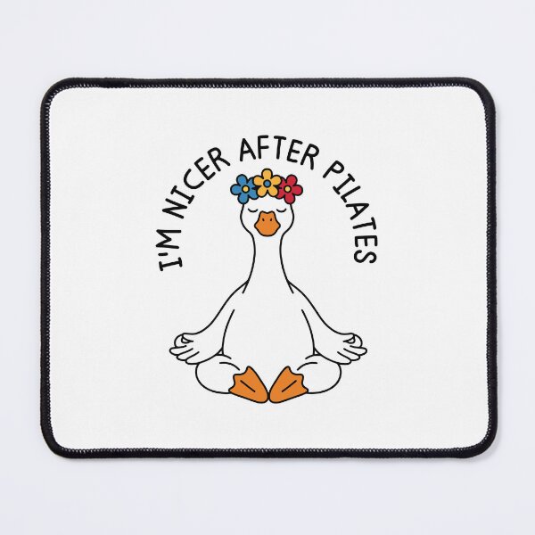 Item preview, I'm Nicer After Pilates Funny Fitness Goose Humor designed and sold by gunaone-design.