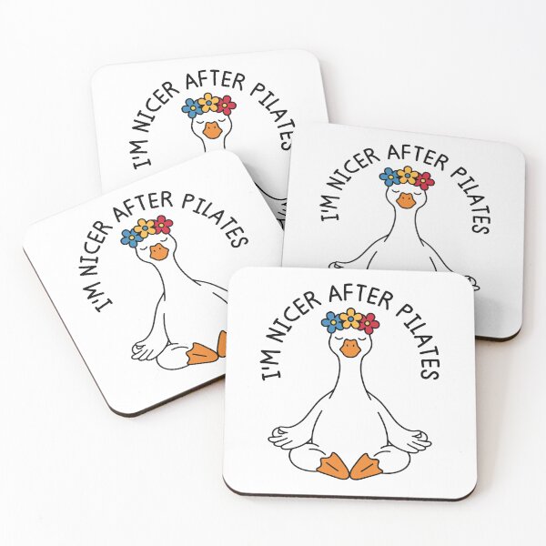 Item preview, I'm Nicer After Pilates Funny Fitness Goose Humor designed and sold by gunaone-design.