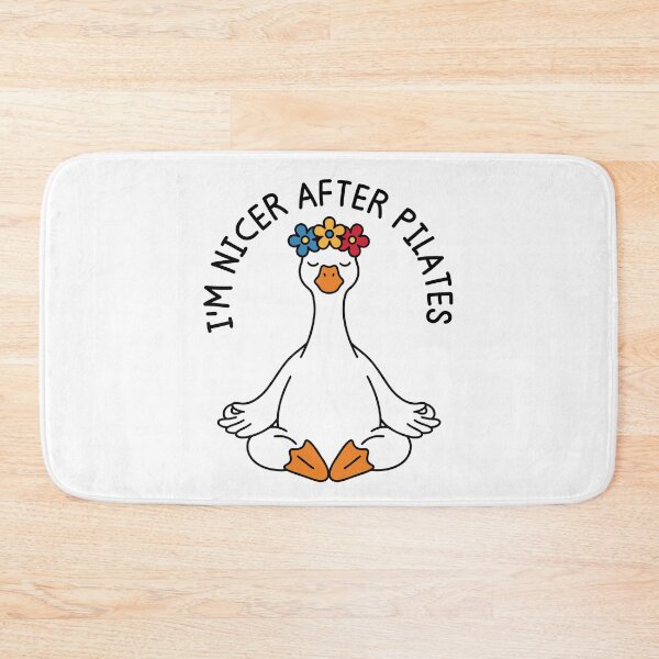 Item preview, I'm Nicer After Pilates Funny Fitness Goose Humor designed and sold by gunaone-design.