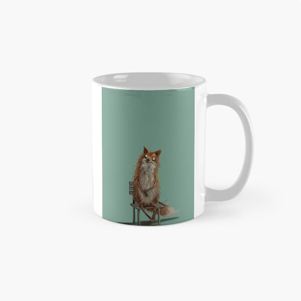 Item preview, Funny Awkward Fox Sitting on Chair Illustration - Quirky Animal Art⁷ designed and sold by jassoart.