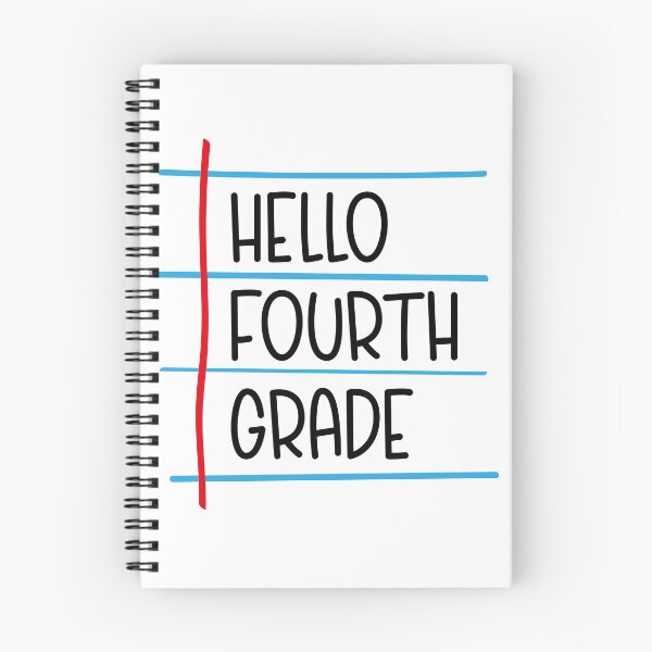 Item preview, Hello Fourth Grade – Back to School Lined Paper designed and sold by Rodney's Marketplace.