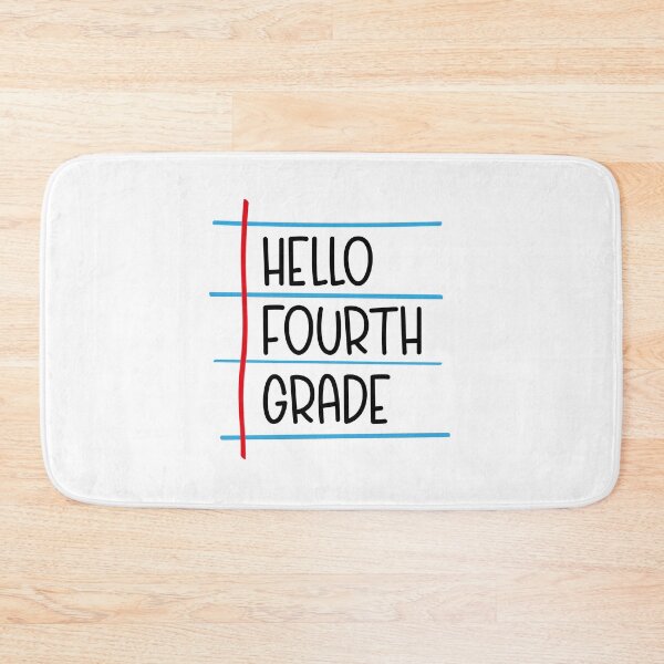 Item preview, Hello Fourth Grade – Back to School Lined Paper designed and sold by Rodney's Marketplace.