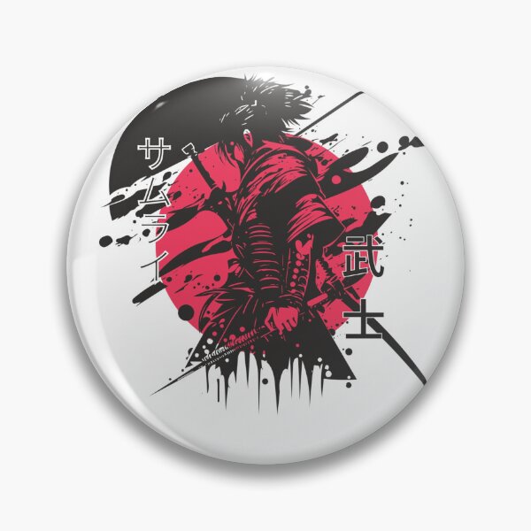 Item preview, Red Samurai Warrior – Japanese Anime Inspired Streetwear designed and sold by MindMess Studio.