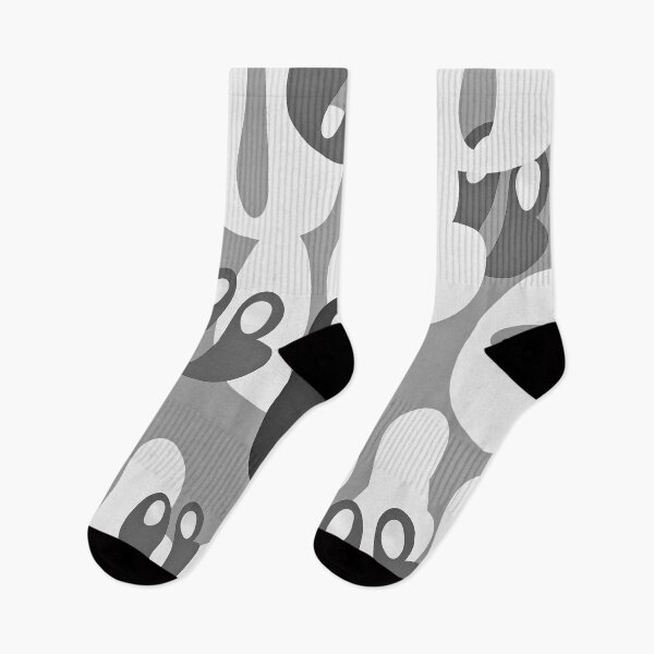 Item preview, Friendly Ghosts – Playful Black and White Retro Pattern designed and sold by Louise Wersäll.