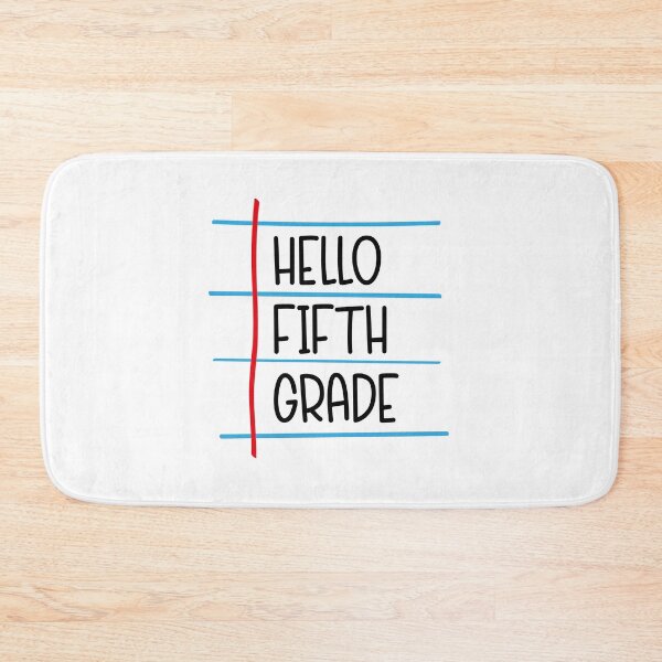 Item preview, Hello Fifth Grade – Back to School Lined Paper designed and sold by Rodney's Marketplace.