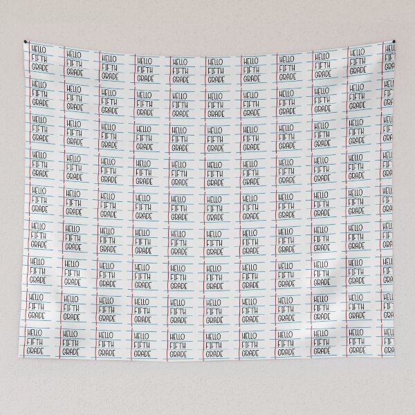 Item preview, Hello Fifth Grade – Back to School Lined Paper designed and sold by Rodney's Marketplace.